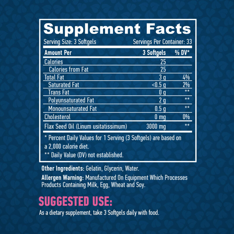 HAYA LABS Flaxseed Oil съставки